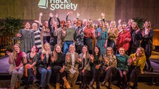 Hack For Society -ohjelma huipentui 4.3. Helsingin yliopiston Tiedekulmassa. Kuva: Sami Perttilä