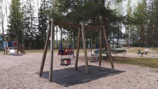 Kannistonpuiston leikkipaikka Kivistössä.