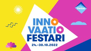 Graafinen mainos Innovaatiofestariviikosta.